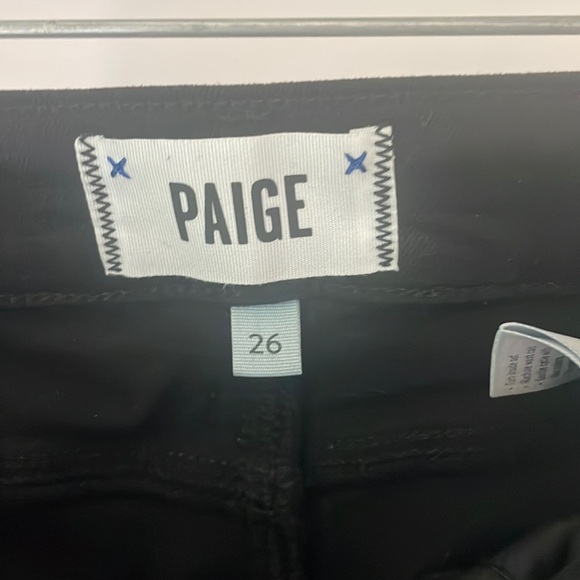 Paige Size 26 Verdugo Crop Black Skinny Jeans - Picture 6 of 11
